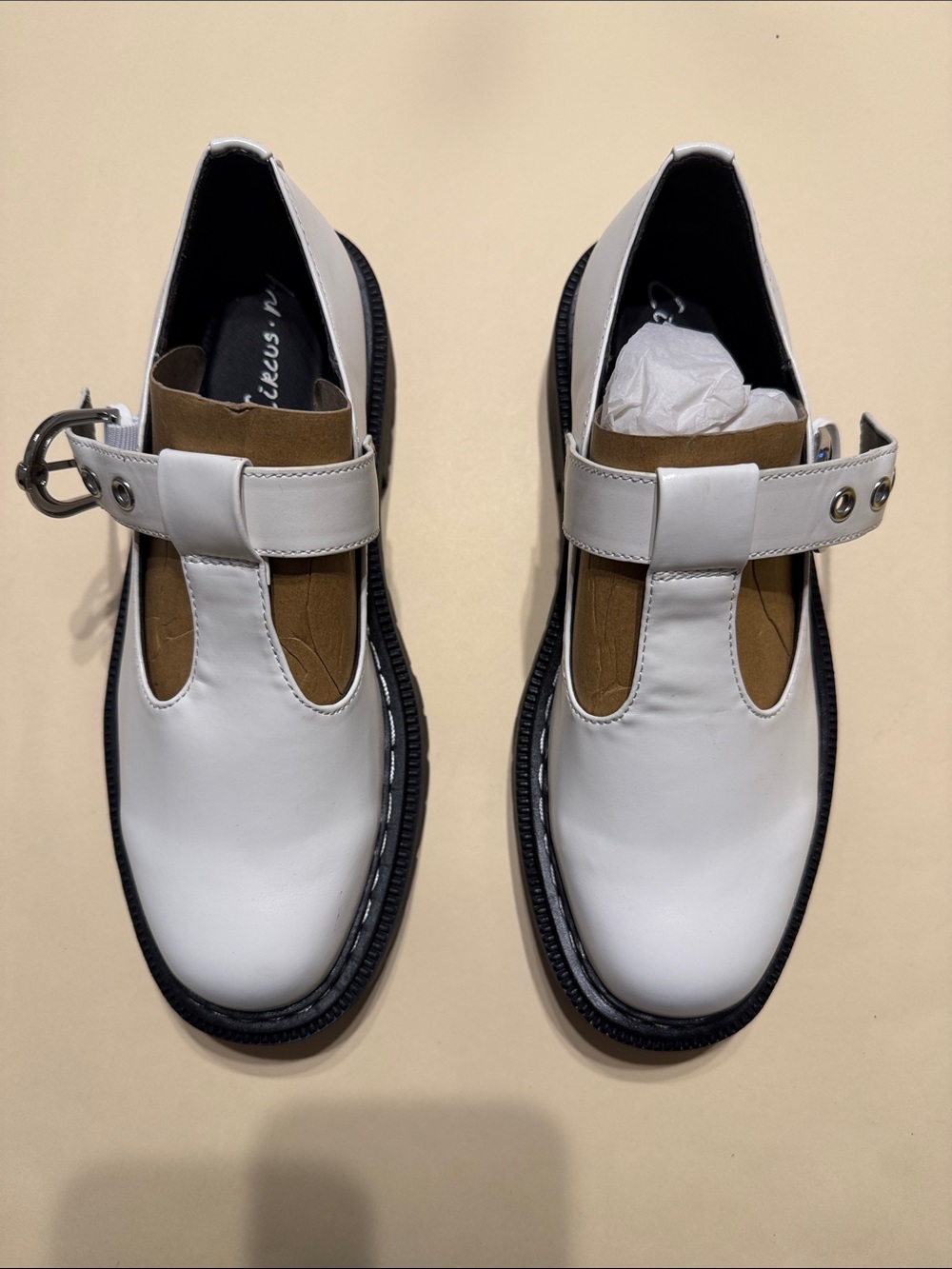 Circus by Sam Edelman, Emelia white Mary Jane style shoes